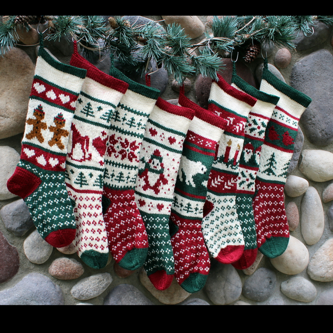 Christmas Stocking - Dancing Reindeer