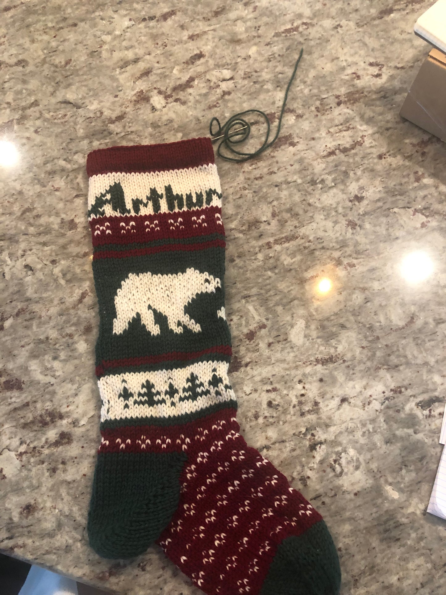 Christmas Stocking - Dancing Reindeer